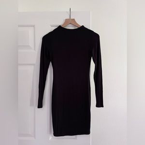 Naked Wardrobe Baby Mama black mini dress